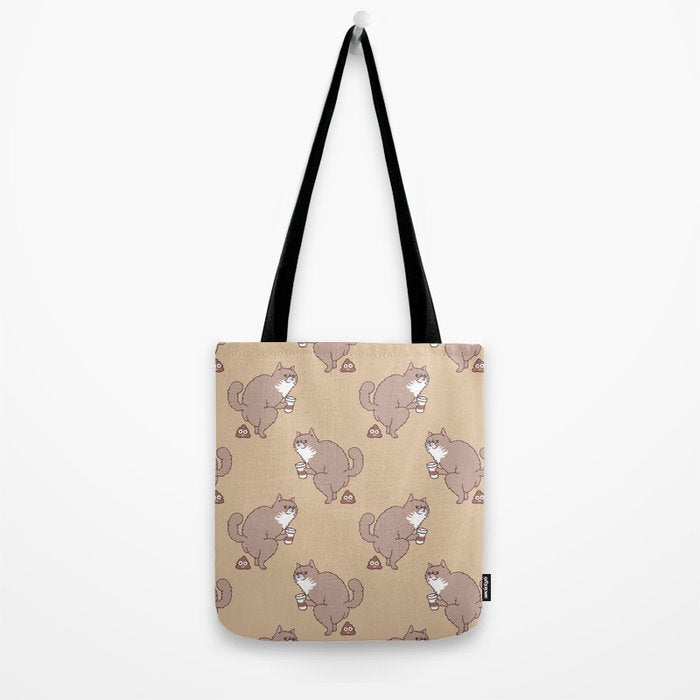 Coffee Makes Cat Poop Tote Bag Gallery Image 2