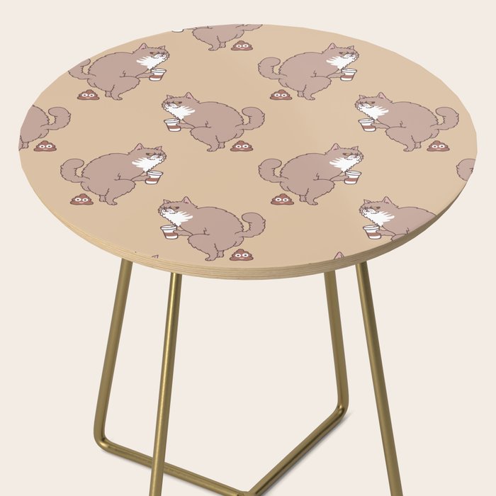 Coffee Makes Cat Poop Side Table Gallery Image 2