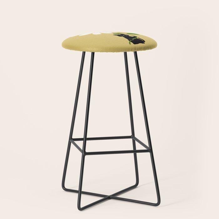 Cat with flower Stool Gallery Image 1