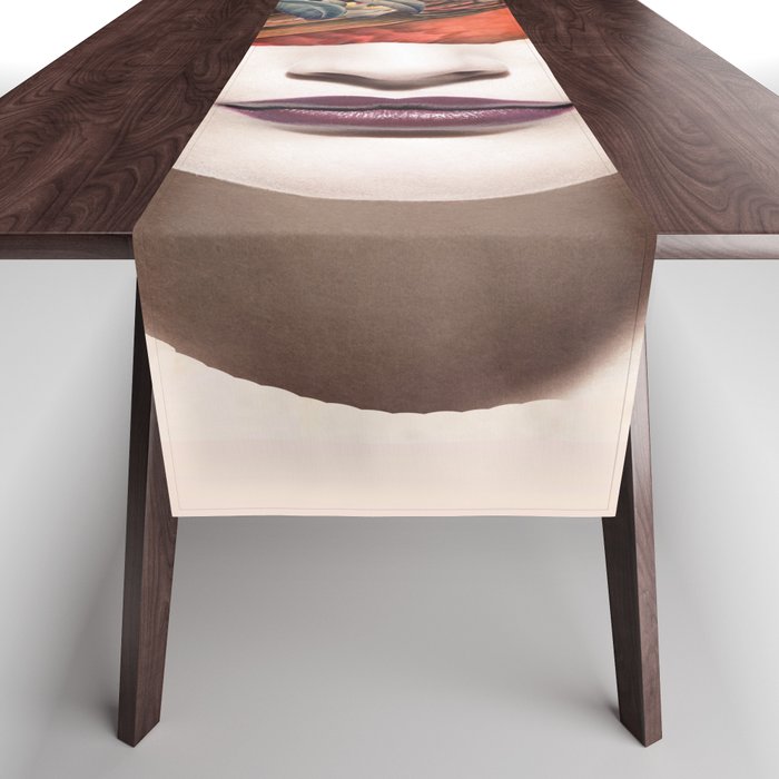 collage art / bird 2 Table Runner Gallery Image 1