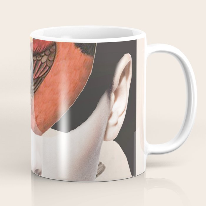 collage art / bird 2 Coffee Mug Gallery Image 1