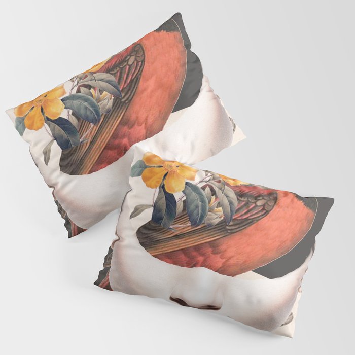 collage art / bird 2 Pillow Sham Gallery Image 1