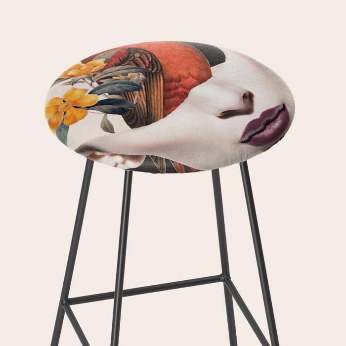 collage art / bird 2 Stool Gallery Image 2
