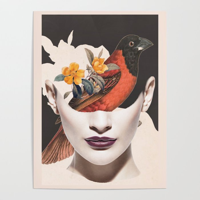 collage art / bird 2 Poster Gallery Image 4