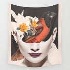 collage art / bird 2 Wall Tapestry Gallery Image 4