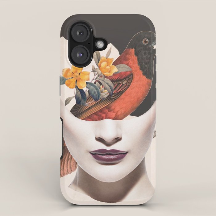 collage art / bird 2 iPhone Case Gallery Image 1