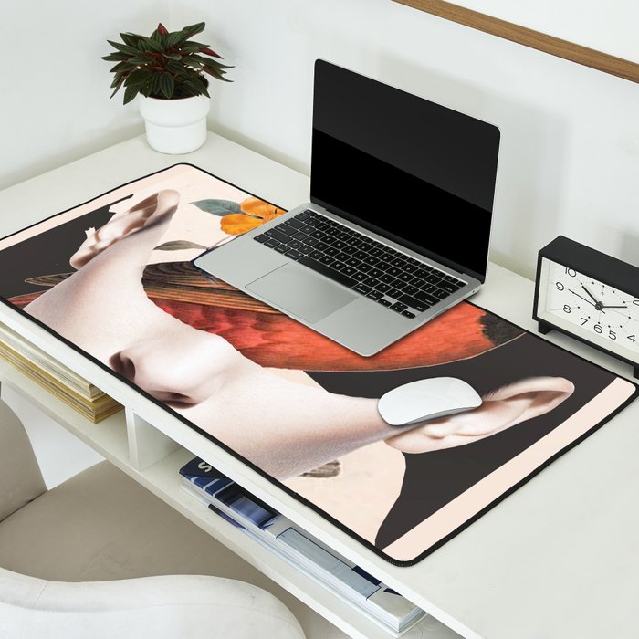 collage art / bird 2 Desk Mat Gallery Image 2