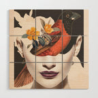 collage art / bird 2 Wood Wall Art Gallery Image 1