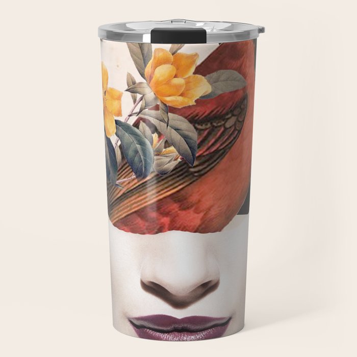 collage art / bird 2 Travel Mug Gallery Image 1