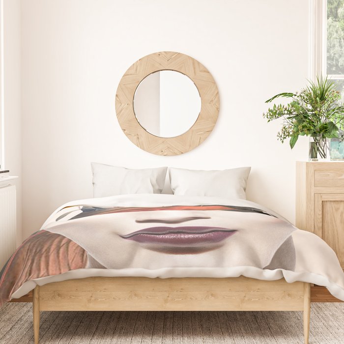 collage art / bird 2 Duvet Cover Gallery Image 3