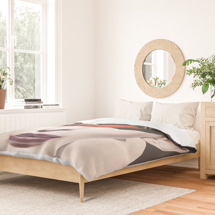 collage art / bird 2 Duvet Cover Gallery Image 2