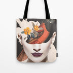 collage art / bird 2 Tote Bag Gallery Image 1