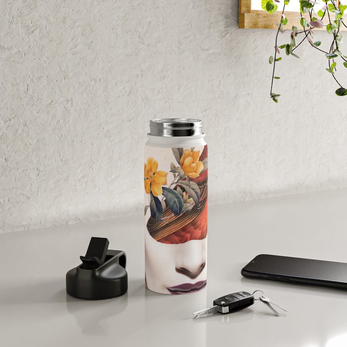 collage art / bird 2 Water Bottle Gallery Image 4