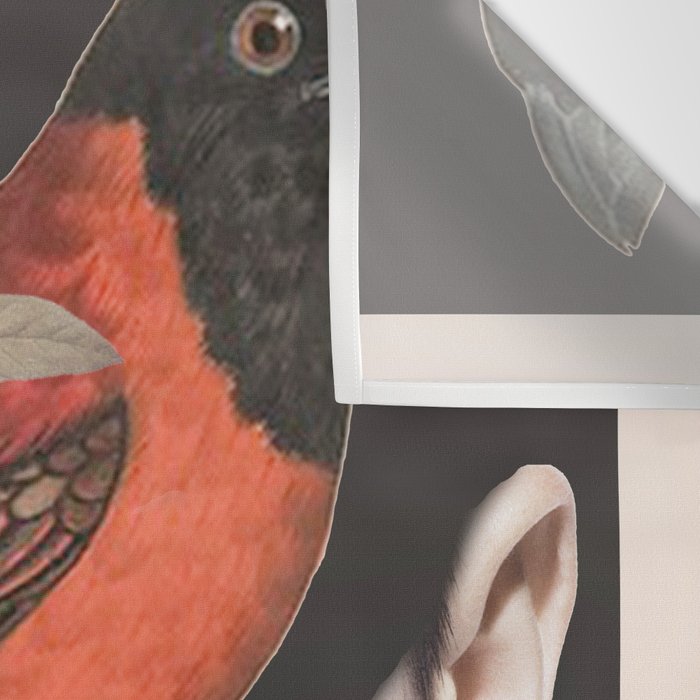 collage art / bird 2 Wall Tapestry Gallery Image 3