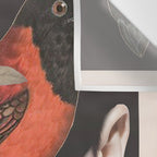 collage art / bird 2 Wall Tapestry Gallery Image 3