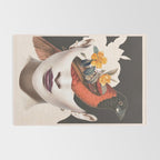 collage art / bird 2 Rug Gallery Image 2