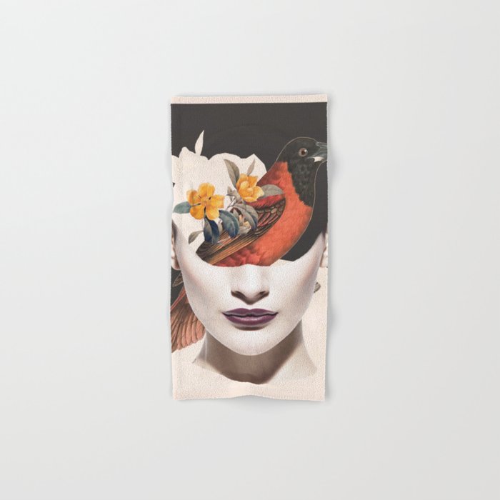 collage art / bird 2 Bath Towel Gallery Image 1