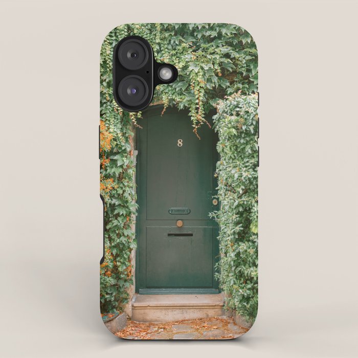 Montmartre Paris | The Ivy covered door iPhone Case Gallery Image 1