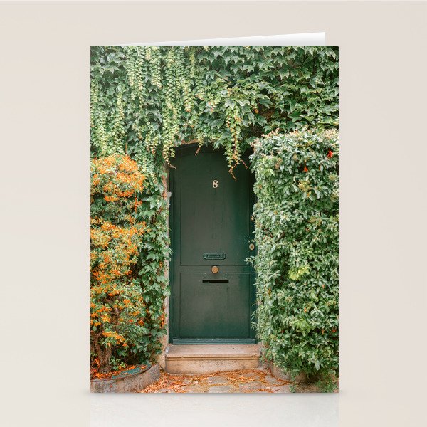 Montmartre Paris | The Ivy covered door Stationery Card Gallery Image 1
