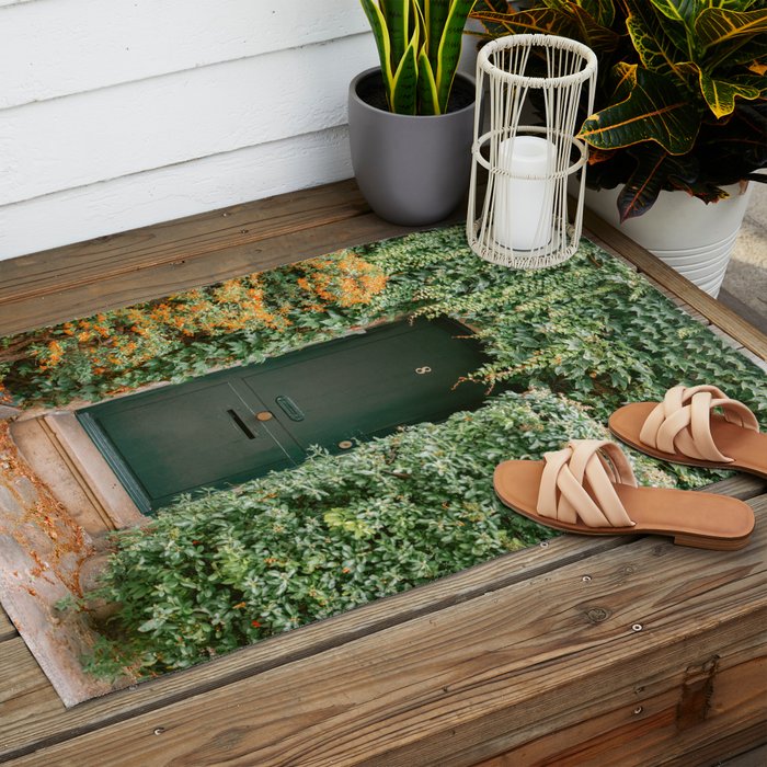 Montmartre Paris | The Ivy covered door Outdoor Rug Gallery Image 2