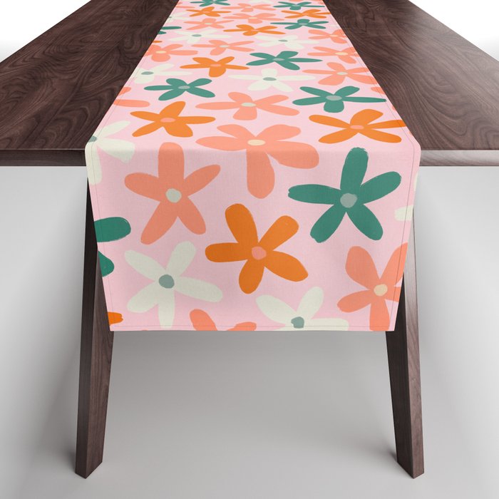 Tiny Flower Pattern #3 Table Runner Gallery Image 1