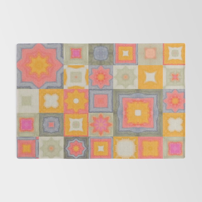 Watercolor Tiles Rug Gallery Image 2