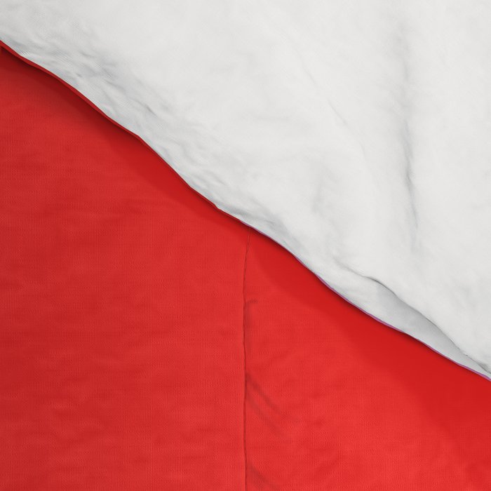 Liquid Swirl Retro Contemporary Abstract in Preppy Pink and Red Comforter Gallery Image 4