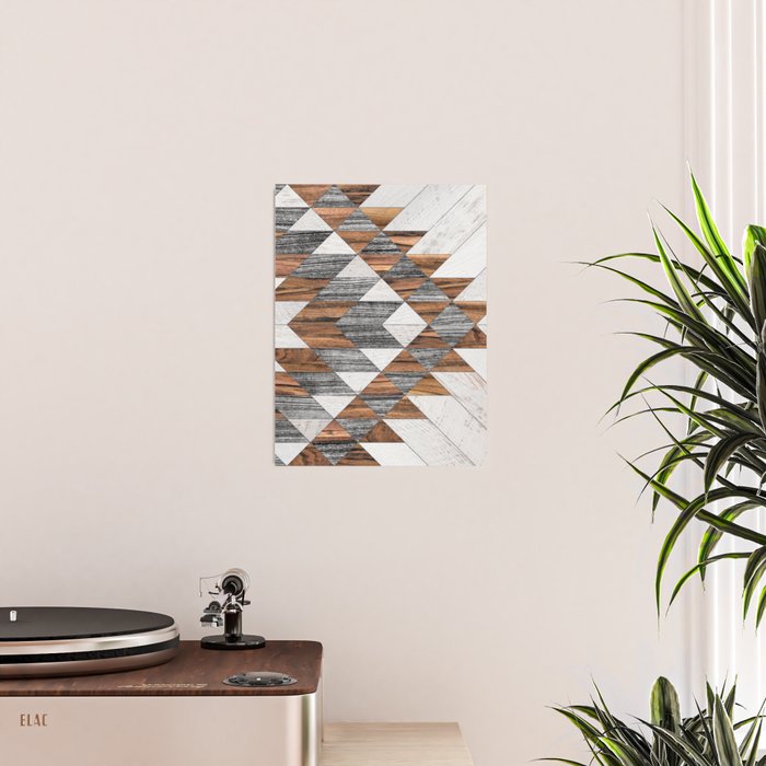 Urban Tribal Pattern No.12 - Aztec - Wood Poster Gallery Image 2
