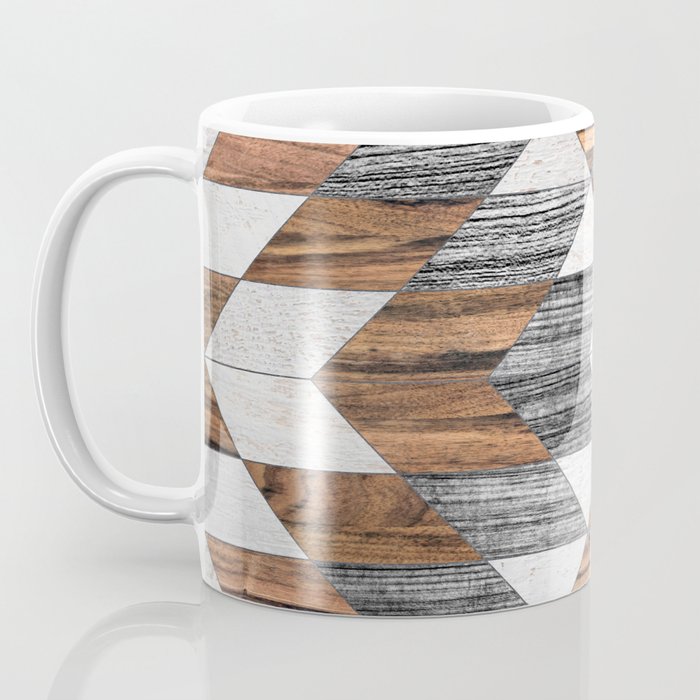 Urban Tribal Pattern No.12 - Aztec - Wood Coffee Mug Gallery Image 3