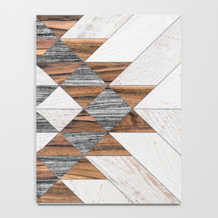 Urban Tribal Pattern No.12 - Aztec - Wood Notebook Gallery Image 4
