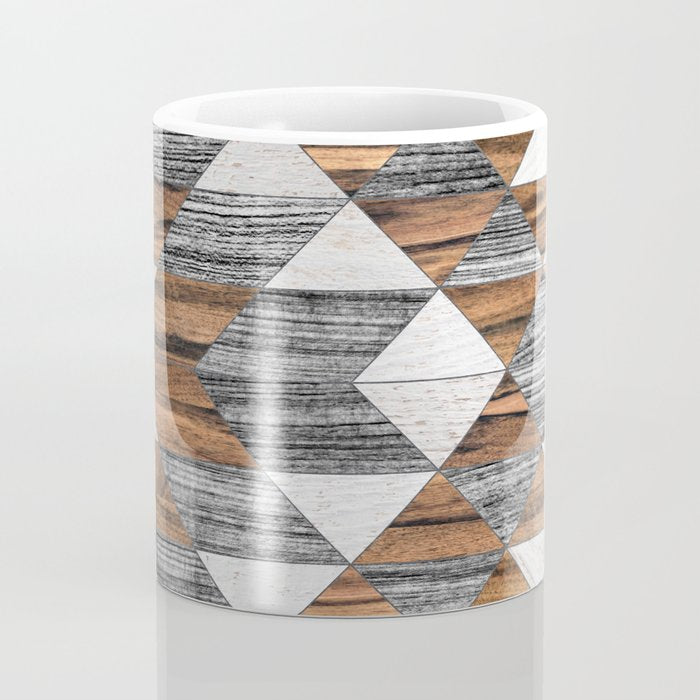 Urban Tribal Pattern No.12 - Aztec - Wood Coffee Mug Gallery Image 4