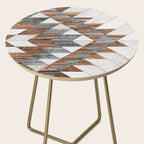 Urban Tribal Pattern No.12 - Aztec - Wood Side Table Gallery Image 2