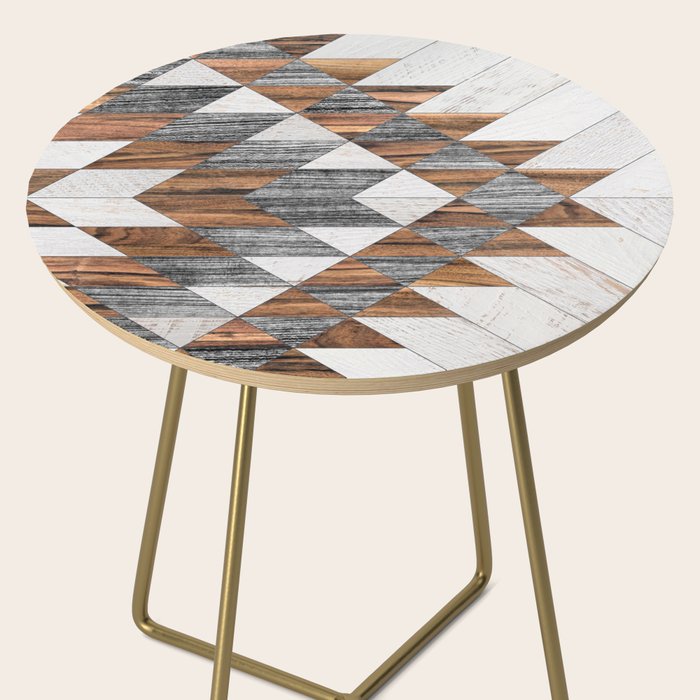 Urban Tribal Pattern No.12 - Aztec - Wood Side Table Gallery Image 2