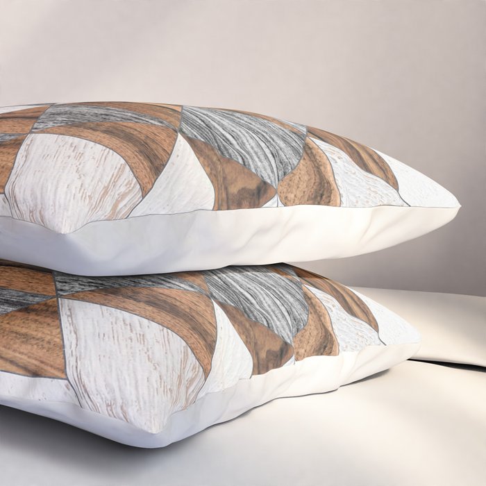 Urban Tribal Pattern No.12 - Aztec - Wood Pillow Sham Gallery Image 3