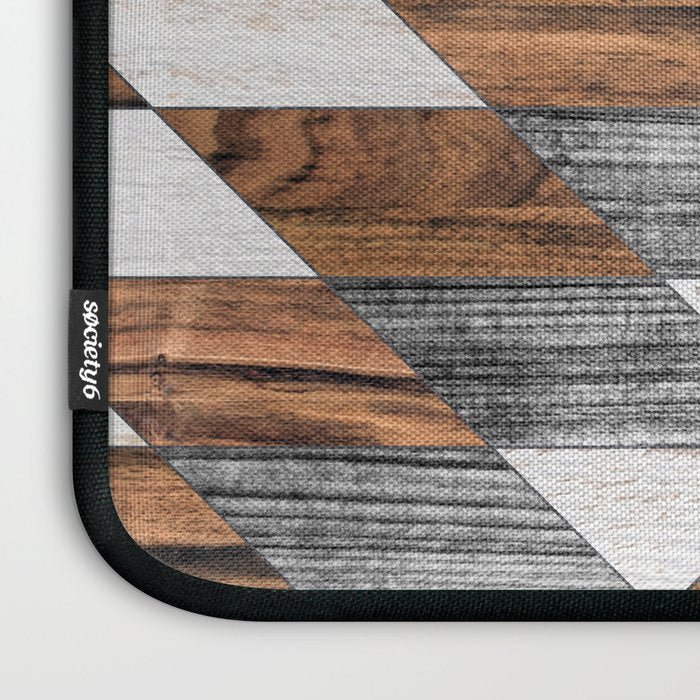 Urban Tribal Pattern No.12 - Aztec - Wood Laptop Sleeve Gallery Image 3