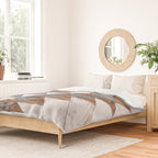 Urban Tribal Pattern No.12 - Aztec - Wood Duvet Cover Gallery Image 2