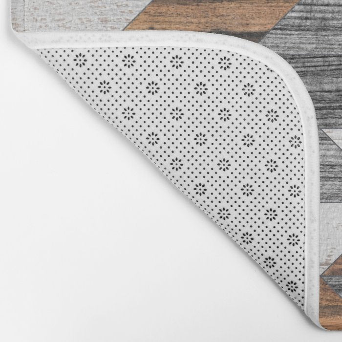 Urban Tribal Pattern No.12 - Aztec - Wood Bath Mat Gallery Image 2