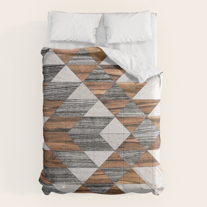 Urban Tribal Pattern No.12 - Aztec - Wood Comforter Gallery Image 1