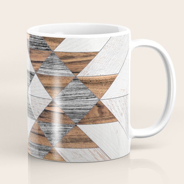 Urban Tribal Pattern No.12 - Aztec - Wood Coffee Mug Gallery Image 1