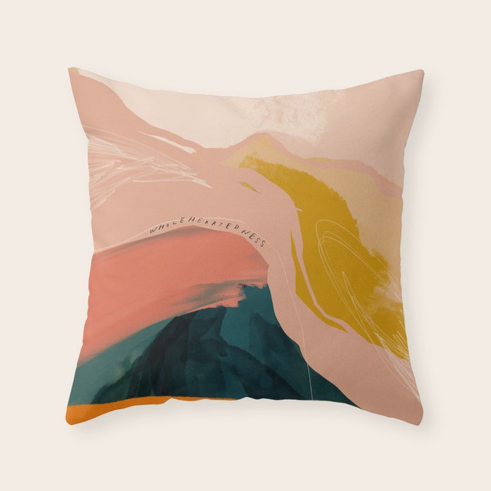 "Wholeheartedness" Throw Pillow Gallery Image 6