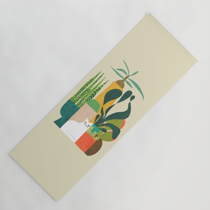 Still life with cat Yoga Mat Gallery Image 1