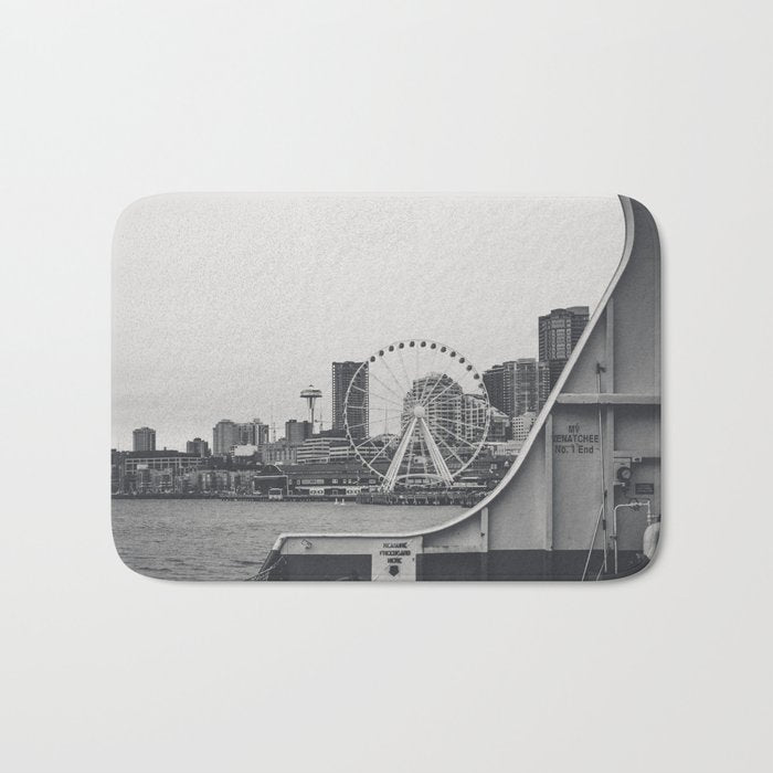 Seattle Waterfront Bath Mat Gallery Image 1