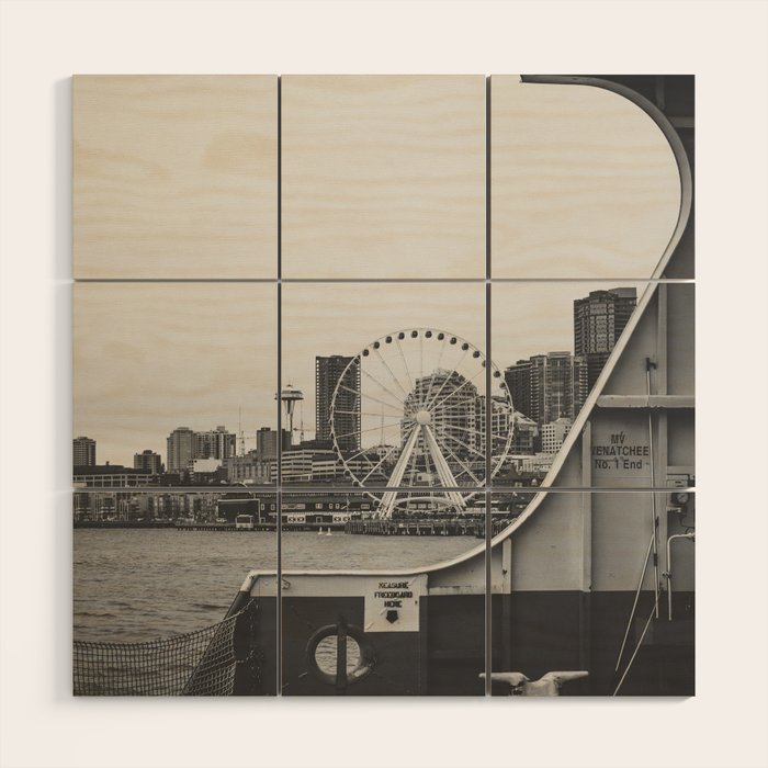 Seattle Waterfront Wood Wall Art Gallery Image 1