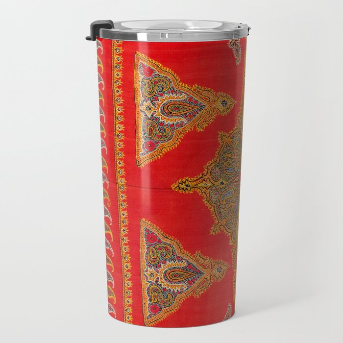 Kirman  Antique South Persian Embroidery Print Travel Mug Gallery Image 3
