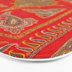 Kirman  Antique South Persian Embroidery Print Bath Mat Gallery Image 3