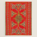 Kirman  Antique South Persian Embroidery Print Jigsaw Puzzle Gallery Image 1