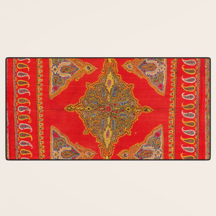 Kirman  Antique South Persian Embroidery Print Desk Mat Gallery Image 3