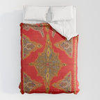 Kirman  Antique South Persian Embroidery Print Comforter Gallery Image 6