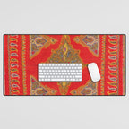 Kirman  Antique South Persian Embroidery Print Desk Mat Gallery Image 1