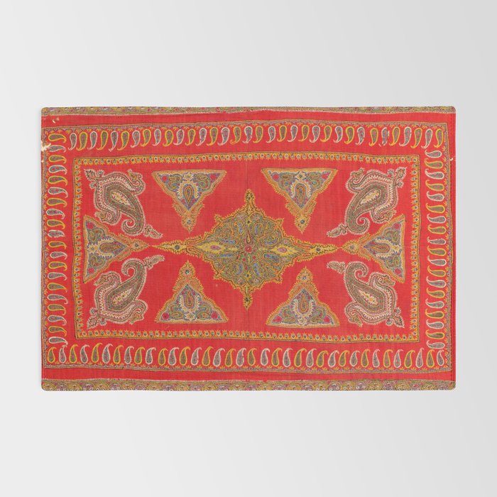 Kirman  Antique South Persian Embroidery Print Rug Gallery Image 2